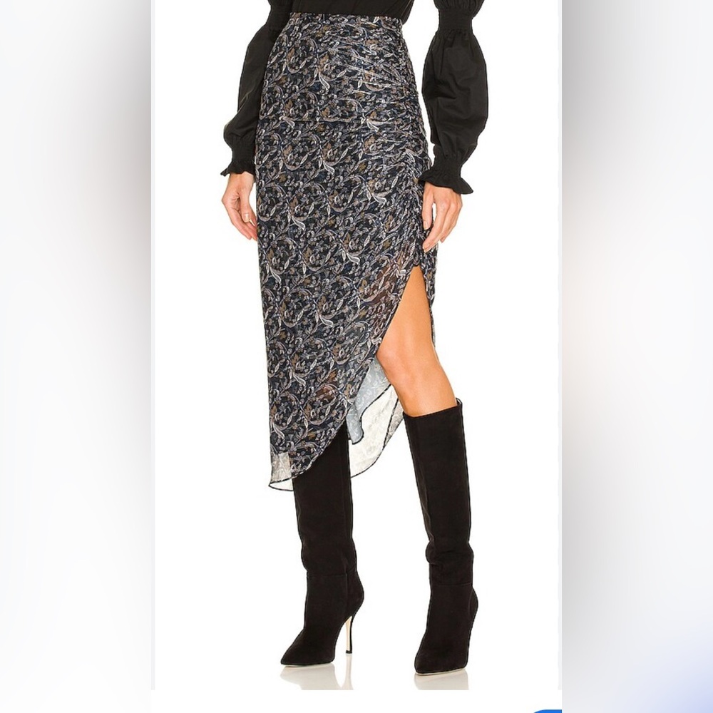 NWT! Veronica Beard Herst Asymmetrical Midi Skirt. Size 4.